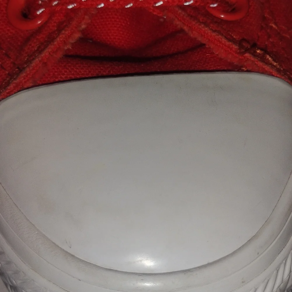 Converse All Star - Hi Top 153794F - shoe Size: 8 - Signal Red/White - - Picture 10 of 15